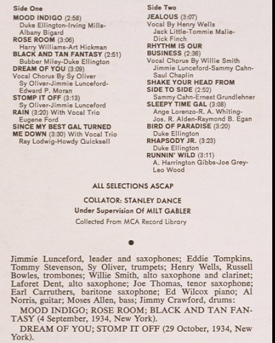 Lunceford,Jimmie: Rhythm Is Our Business,1934-35, Coral(COPS 2878), D, stoc,  - LP - V343 - 6,00 Euro