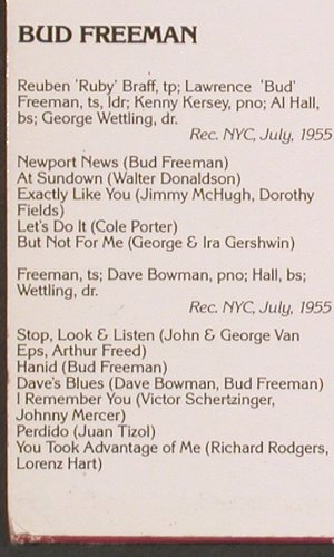 Freeman,Bud: Stop,Look and Listen to'55, vg+/vg+, Affinity (AFF 112), UK, 1984 Typ: LP Best.-Nr.: V3644 Preis: 6,00 Euro