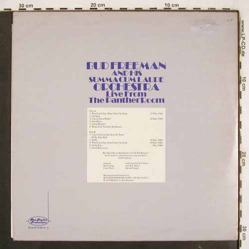 Freeman,Bud & Summa Cum Laude Orch.: Live from the Panther Room (1940), Blue Rhythm Prod. (12-3), D m /vg+ Typ: LP Best.-Nr.: V3645 Preis: 6,00 Euro