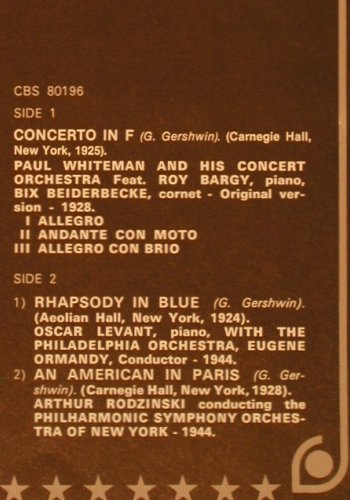 Gershwin,George: Anthology (1974), Box, CBS (CBS 66369), F, 1981 Typ: 3LP Best.-Nr.: V3646 Preis: 15,00 Euro