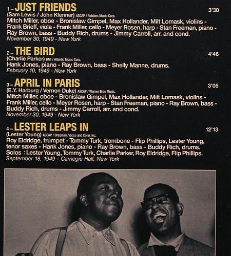 Parker,Charlie: bird-The Original Recordings of, Verve (837 176-1), F, m-/vg+, 1988 Typ: LP Best.-Nr.: V3651 Preis: 12,50 Euro