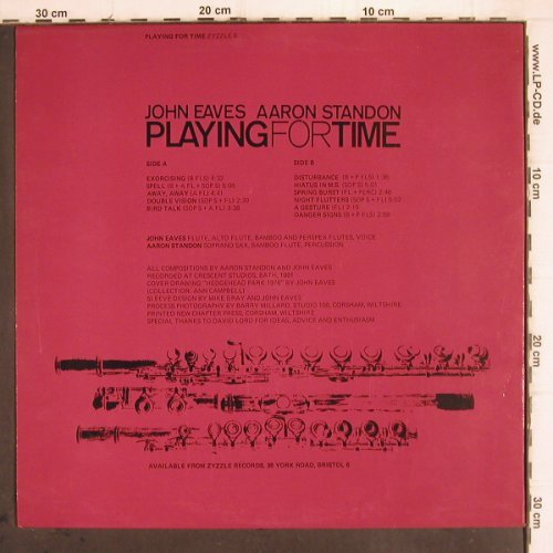 Eaves,John / Aaron Standon: Playing for Time, Zyzzle Record (6), UK, 1981 Typ: LP Best.-Nr.: V579 Preis: 12,50 Euro