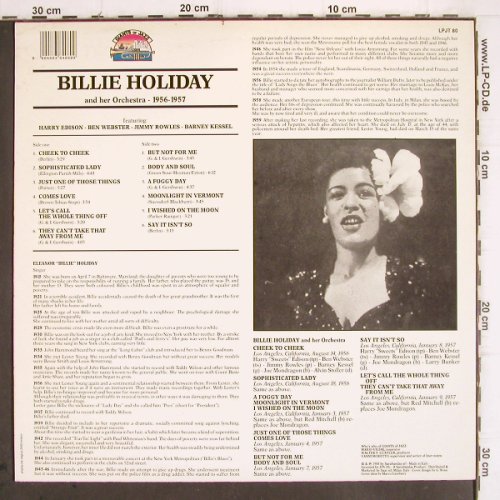 Holiday,Billie: and her Orchester , 1956-1957, Giants Of Jazz (LPJT 80), I, 1988 Typ: LP Best.-Nr.: V596 Preis: 7,50 Euro