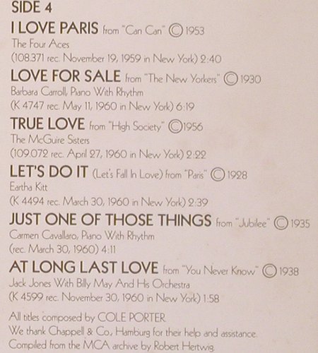 V.A.Cole Porter: A Portrait In Music, Foc, MCA(6.28368 DP), D, 1976 - 2LP - V648 - 7,50 Euro