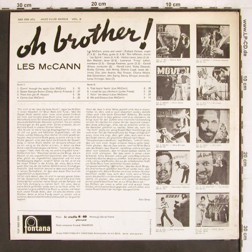Mc Cann,Les: Oh Brother, Stoc, m-/vg+, Mono, Fontana(683 258 JCL), NL, 1964 - LP - V711 - 15,00 Euro
