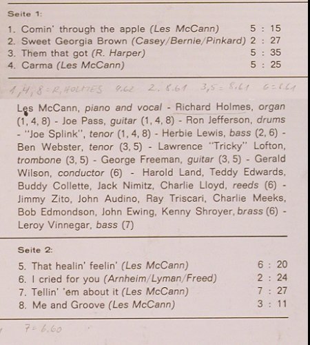 Mc Cann,Les: Oh Brother, Stoc, m-/vg+, Mono, Fontana(683 258 JCL), NL, 1964 - LP - V711 - 15,00 Euro