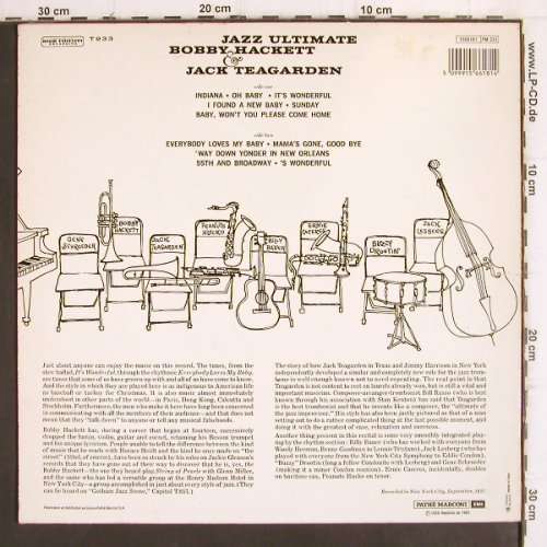 Hackett,Steve and Jack Teagarden: Jazz Ultimate (1959), m-/vg+, Capitol (1566181), F, Ri, 1985 Typ: LP Best.-Nr.: V831 Preis: 7,50 Euro