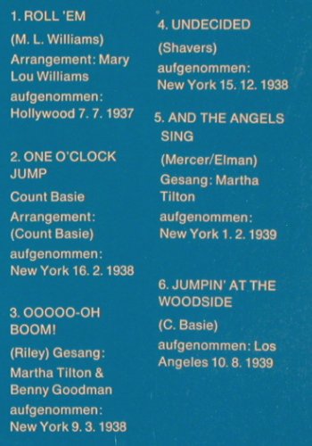 Goodman,Benny: Swingtime with,OriginalAufn.1935-39, Historia (H-623), D Typ: LP Best.-Nr.: V950 Preis: 6,00 Euro