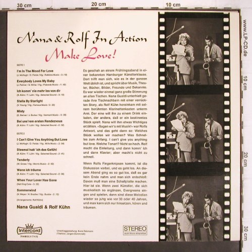 Gualdi,Nana & Rolf Kühn: Nana & Rolf in Action, Make Love!, Intercord (714-08 U), D, 1969 Typ: LP Best.-Nr.: V995 Preis: 12,50 Euro