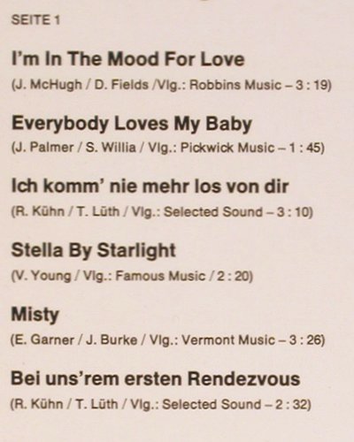 Gualdi,Nana & Rolf Kühn: Nana & Rolf in Action, Make Love!, Intercord (714-08 U), D, 1969 Typ: LP Best.-Nr.: V995 Preis: 12,50 Euro