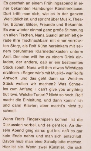 Gualdi,Nana & Rolf Kühn: Nana & Rolf in Action, Make Love!, Intercord (714-08 U), D, 1969 Typ: LP Best.-Nr.: V995 Preis: 12,50 Euro