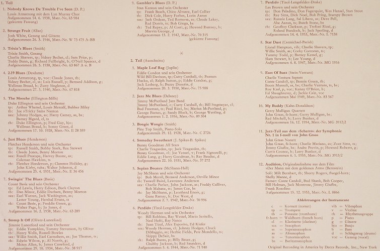 V.A.Musikkunde in Beispielen: Die Entwicklung des Jazz(TulipRing), D.Gr./Schwann(LPEM 19 305), D, Foc, 1957 - LP - X1404 - 7,50 Euro