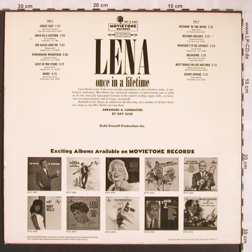Horne,Lena: Once In A Lifetime, Movieton(MT S 4007), D,  - LP - X1679 - 12,50 Euro