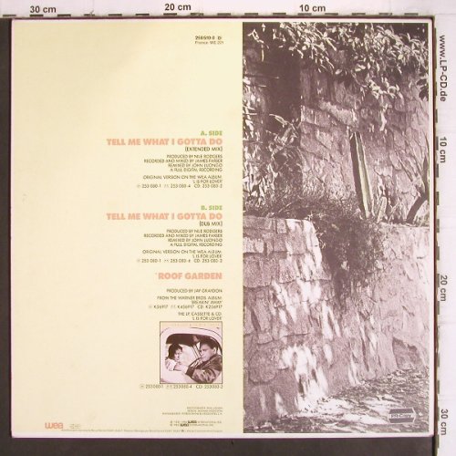 Jarreau,Al: Tell Me What I Gotta Do*2+1, WEA (258 510-0), D, 1986 Typ: 12" Best.-Nr.: X2680 Preis: 2,00 Euro