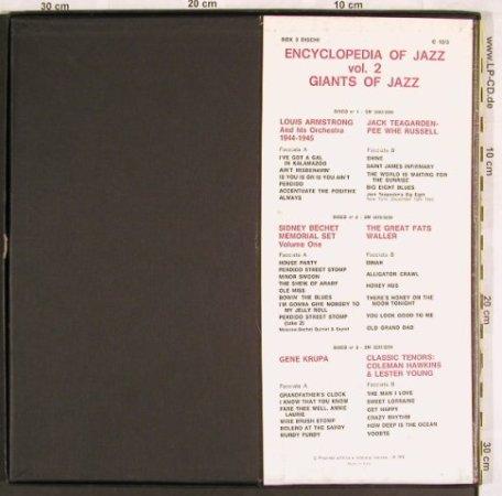 V.A.Encyclopedia Of Jazz: Vol.2-Giants of Jazz, Joker/Dischi(C 12/3), I, BoxSet, 1970 - 3LP - X3244 - 9,00 Euro