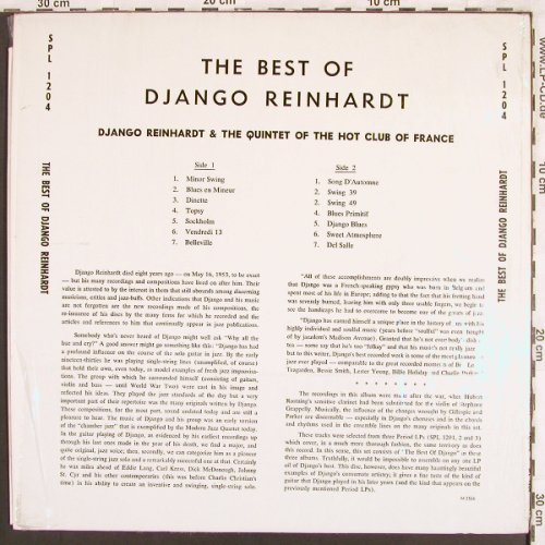 Reinhardt,Django&Quintet Hot ClubOF: Best of, Period(SPL 1204), US,  - LP - X3252 - 14,00 Euro