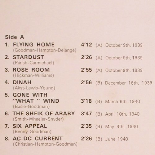 Christian,Charlie: Live 1939 / 1941, Musidisc (30 JA 5181), F, 1976 Typ: LP Best.-Nr.: X3253 Preis: 9,00 Euro