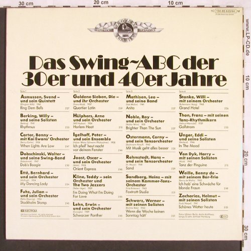 V.A.Das Swing ABC der 30er & 40er: Svend Asmussen...H.Zachaias, Foc, EMI(134-46 443/44), D, 24 Tr,  - 2LP - X3462 - 9,00 Euro