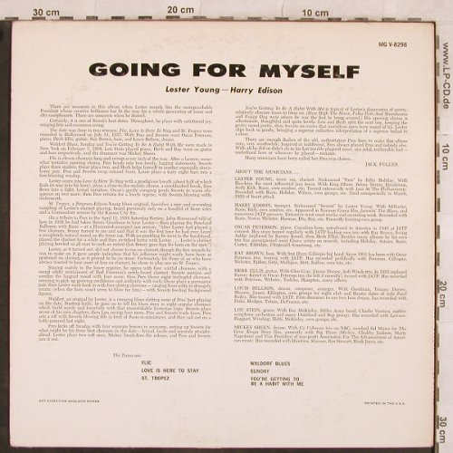 Edison,Harry & Lester Young: going for myself - Only Cover vg+, Verve(MG V-8298), US,  - Cover - X386 - 3,00 Euro