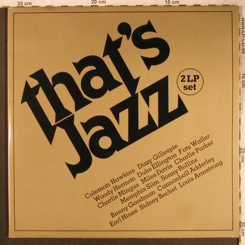 V.A.That's Jazz 2: Coleman Bean Hawkins...Eddie Condon, DGR(DGR 2004), NL, 1981 - 2LP - X4651 - 12,50 Euro