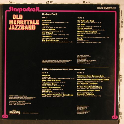 Old Merry Tale Jazzband: Starportrait LIVE FABRIK, Intercord(155015), D,Foc, 1976 - 2LP - X4788 - 7,50 Euro