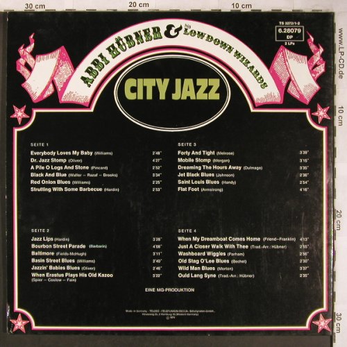 Hübner,Abbi & Lowdown Wizards: City Jazz, Foc, Telefunken(6.28079 DP), D, 1974 - 2LP - X4883 - 7,50 Euro