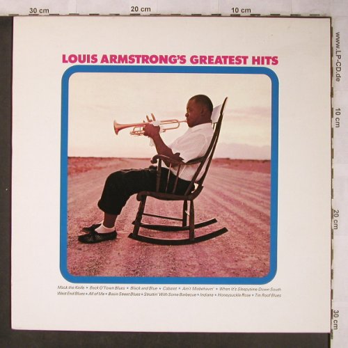 Armstrong,Louis: Greatest Hits,Electronically reChan, CBS (CBS 32030), UK, Ri, 1971 Typ: LP Best.-Nr.: X5084 Preis: 6,00 Euro
