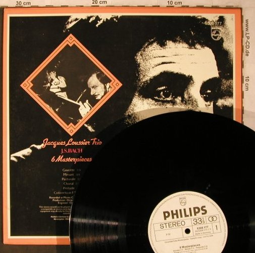 Loussier Trio,Jacques: 6 Masterpieces - J.S.Bach, Philips, wh.Muster(6308 177), D, 1973 - LP - X5103 - 12,50 Euro