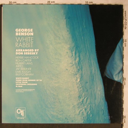 Benson,George: White Rabbit,Foc, CTI (6015), D, 1972 Typ: LP Best.-Nr.: X5569 Preis: 12,50 Euro