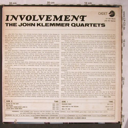 Klemmer,John - Quartets: Involvement, m-/vg+, Cadet/Chess(CA 797), US,Co, 1967 - LP - X5598 - 14,00 Euro