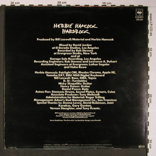 Hancock,Herbie: Hardrock (long) / TFS, CBS (A 12.4571), NL, 1984 Typ: 12" Best.-Nr.: X5873 Preis: 7,50 Euro
