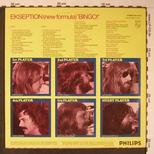Ekseption: Bingo, co, Philips (6423 074), D, 1974 Typ: LP Best.-Nr.: X6168 Preis: 7,50 Euro