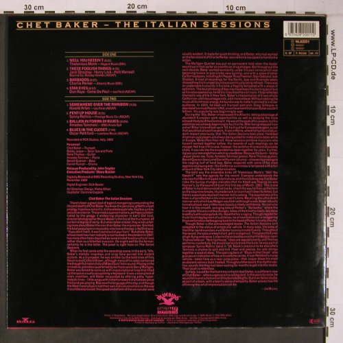 Baker,Chet: The Italian Sessions,Ri, like new, BMG(NL82001), D, 1990 - LP - X6409 - 20,00 Euro