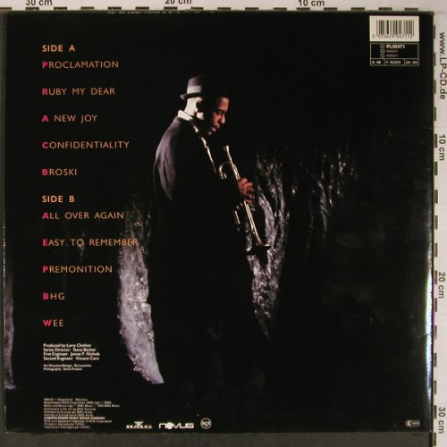 Hargrove,Roy: Diamonds in the Rough, like new, Novus/RCA (PL90471), D, 1990 Typ: LP Best.-Nr.: X6438 Preis: 45,00 Euro