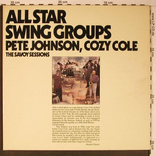 V.A.Allstar Swing Groups: Pete Jahnson, Cozy Cole, Foc, Savoy,vg+/m-(WL70533(2)), D,Ri, 1985 - 2LP - X6455 - 12,50 Euro