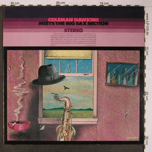 Hawkins,Coleman: Meets the Big Sax Section, vg+/m-, Savoy (WL70530 AF), D, 1985 Typ: LP Best.-Nr.: X6461 Preis: 7,50 Euro