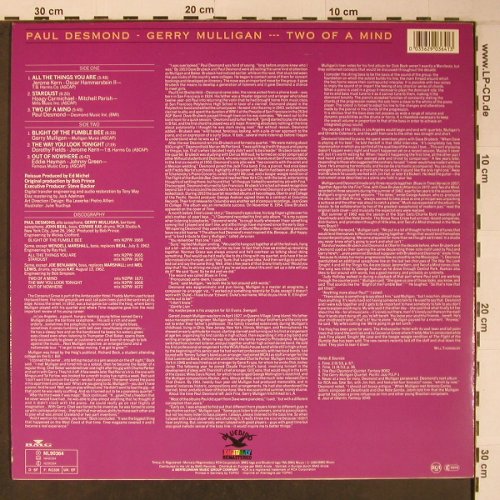 Desmond,Paul & Gerry Muligan: Two of a Mind (1962), Bluebird (NL90364), D,Ri, 1989 Typ: LP Best.-Nr.: X6470 Preis: 9,00 Euro