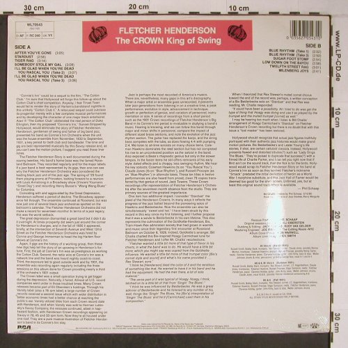 Henderson,Fletcher: The Crown King of Swing, FS-New, Savoy (WL70543), D,Cover~~~, 1985 Typ: LP Best.-Nr.: X6472 Preis: 20,00 Euro