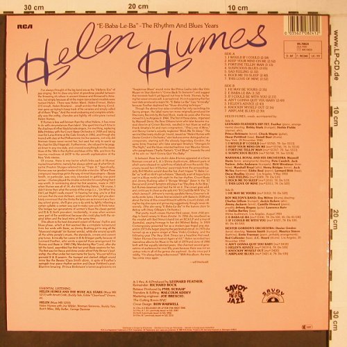 Humes,Helen: E-BABA-LE-BA, Rhythm / Blues Years, Savoy(WL70824), D, 1986 - LP - X6474 - 15,50 Euro