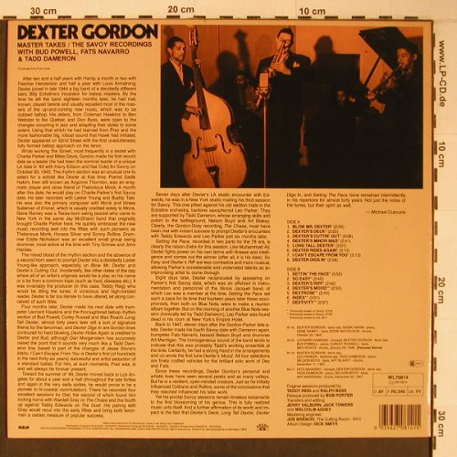 Gordon,Dexter: Master Takes-Savoy Session, Savoy (WL70814), D,Ri, 1985 Typ: LP Best.-Nr.: X6498 Preis: 12,50 Euro