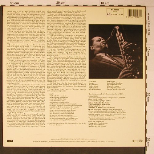 Young,Lester: Pres Live - The Savoy Sessions, Savoy/RCA(WL70528), D,Ri, 1985 - LP - X6580 - 12,50 Euro