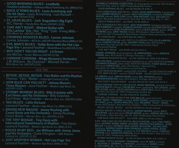 V.A.How Blue Can You Get: Gr.Blues Vocals i Jazz Trad., Bluebird(NL86758), D, Ri, 1989 - LP - X6589 - 9,00 Euro