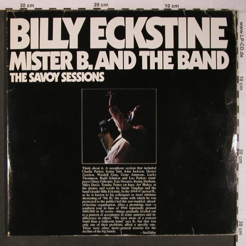 Eckstine,Billy: Mister B.And The Band,Foc,vg+/VG+, Savoy (WL70522(2)), D,Ri, 1985 Typ: 2LP Best.-Nr.: X6628 Preis: 7,50 Euro