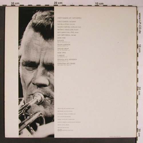 Baker,Chet: At Capolinea,rec.Milano Okt.1983, Red Records (NS 206), I, 1987 Typ: LP Best.-Nr.: X6820 Preis: 45,00 Euro