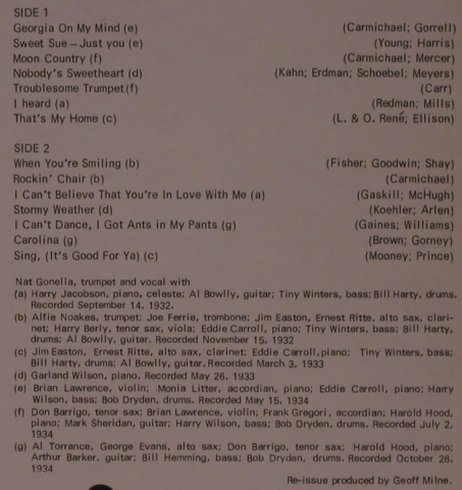 Gonella,Nat: and his Trumpet, Ace of Clubs (ACL 1241), UK,Ri, 1967 Typ: LP Best.-Nr.: X6975 Preis: 9,00 Euro