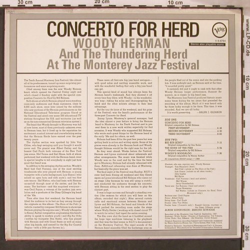Herman,Woody: Concerto for Herd '67, m-/VG+, Verve (V 6-8764), D Typ: LP Best.-Nr.: X7030 Preis: 9,00 Euro
