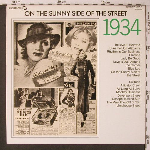 V.A.On the sunny side otStreet 1934: Fats Waller...Cassa Loma Orch., Phontastic(NOST 7653), S,  - LP - X7058 - 7,50 Euro