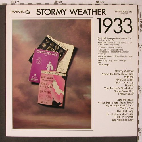 V.A.Stormy Weather 1933: Duke Ellington,B.Crosby,Venuti..., Phontastic(NOST 7647), S, 1983 - LP - X7059 - 7,50 Euro