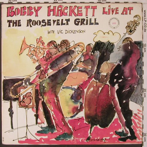 Hackett,Bobby: Live at the Roosevelt Grill Vol.1, Chiaroscuro Records (CR 105), US, m-/vg+ Typ: LP Best.-Nr.: X7181 Preis: 9,00 Euro