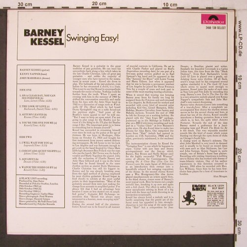 Kessel,Barney: Swinging Easy!, rec.1968, sign., Polydor(2460 130 select), UK,vg+/m-, 1971 - LP - X7281 - 12,50 Euro